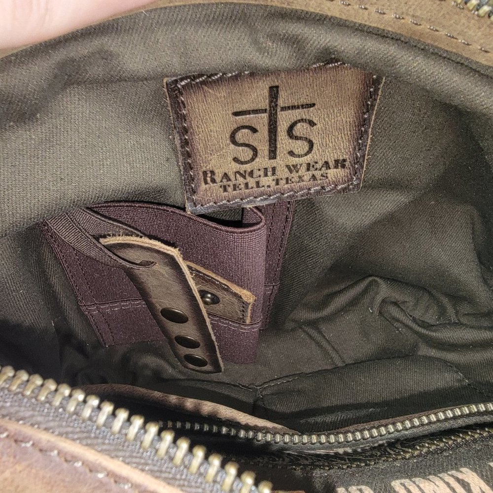 STS Ranchwear Satchel Cowhide Leather Purse - Picture 6 of 6